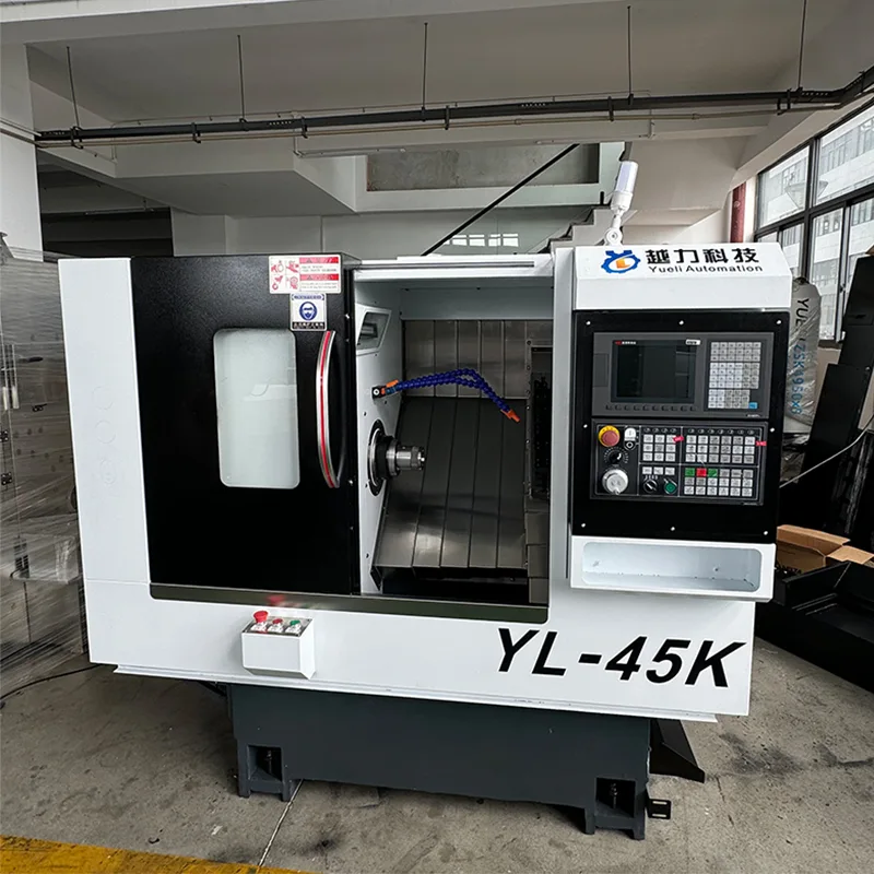サーボタレットと油圧心押し台を備えた CNC スラントベッド旋盤